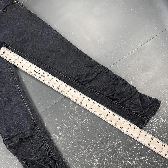 Applebottoms Jeans Womens 13/14 34x30 Black Ruffled Hems Embroidered Back Pocket - Picture 7 of 10